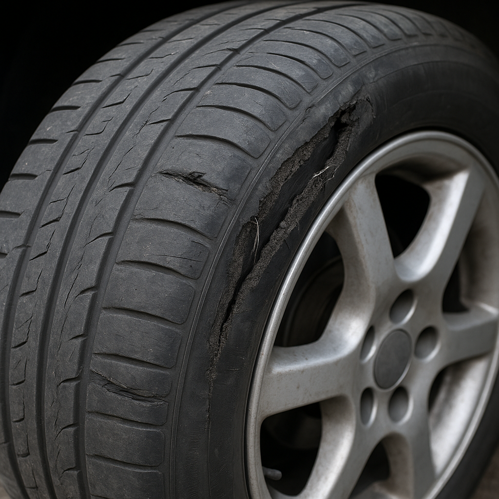 Jakie są objawy uszkodzenia strukturalnego opony