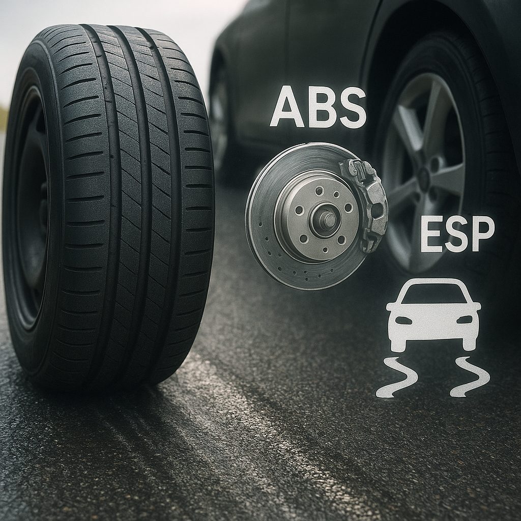 Jak opony wpływają na pracę systemów ABS i ESP