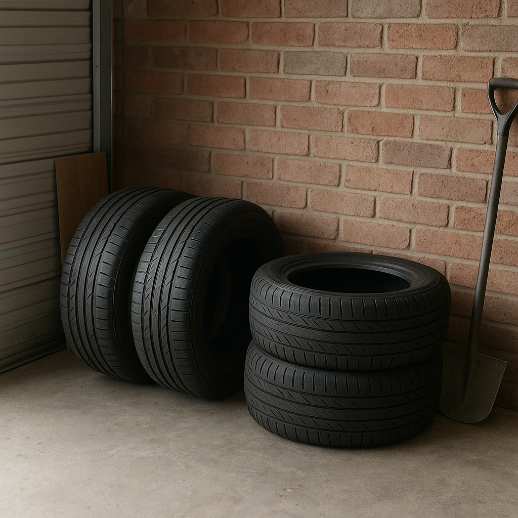 Jak przechowywać opony w garażu bez regału