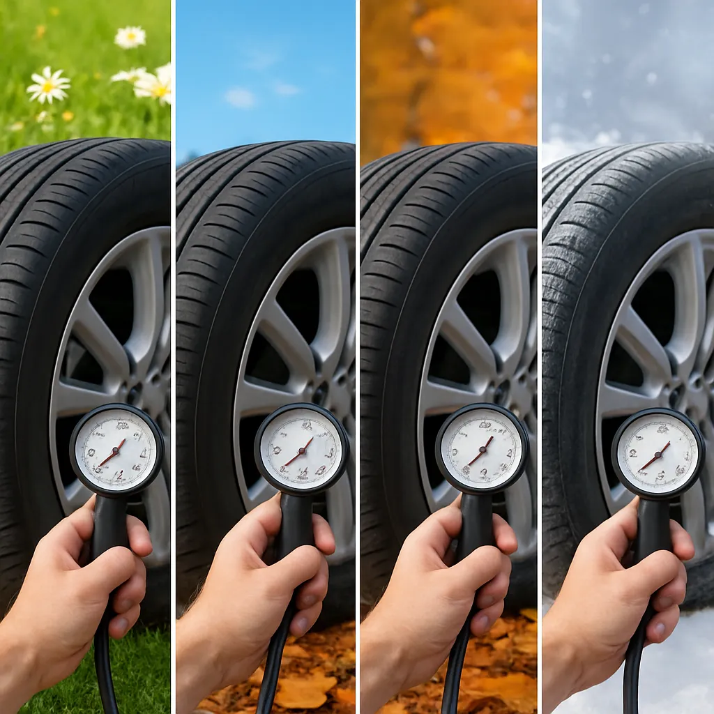 Jak często sprawdzać ciśnienie w oponach w zależności od pory roku
